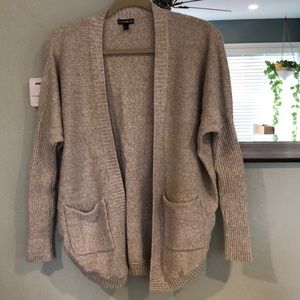 Soft and cozy Express dolman sleeve open sweater